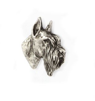 Sznaucer pin posrebrzony Art-Dog